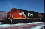 CN GP38-2W 4785 (02.2010, Brockville, ON)