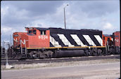 CN GP40-2W 9506 (24.07.1983, Concord, ON)