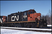CN GP9RM 7018 (02.2005, Brockville, ON)