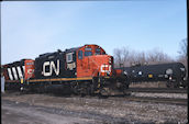 CN GP9RM 7025:2 (04.2004, Brockville, ON)