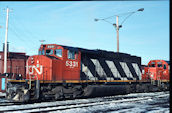 CN SD40-2W 5331 (04.03.1995, Halifax, NS)