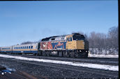 VIA F40PH-2 6406 (02.2009, Brockville, ON)