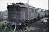 DB 144 501 (15.07.1981, Bw Hamm, Aufgleis-Lok E44 501)