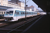 DB 610 516 (15.03.1993, Regensburg Hbf, mit Meßwagen   753 001)