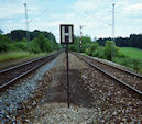 DB Signal   (07.1978, Diemendorf,  - Schutzsignaltafel Sh7)