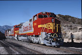 ATSF B40-8W  556:2 (03.12.1990, Cajon Pass, CA)