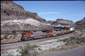 ATSF C40-8W  858 (06.06.1998, Kingman, AZ)