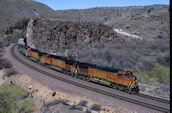 BNSF C44-9W 4374 (10.04.2008, Crozier Canyon, AZ)