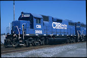 CBRL GP40d 3802 (17.04.2015, Coos Bay, OR)