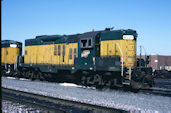 CNW GP9r 4387 (18.03.1990, Melrose Park, IL)