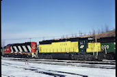 CNW SD45 6566 (18.01.1987, Northtown, MN)