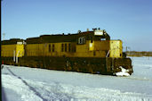 CNW SD9r 6604 (01.1978, Huron, SD)