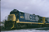 CSXT B36-7 5832 (03.2003, Lyons, NY)