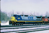 CSXT C40-8 7537 (03.2003, Brockville, ONT)