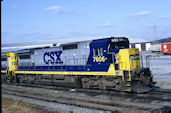 CSXT C40-8 7606 (10.12.1991, Richmond, VA)