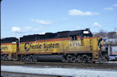 CSXT GP40-2 6215 (29.02.1992, Brunswick, MD)