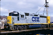 CSXT GP40-2 6423 (07.03.1992, Brunswick, MD)