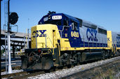 CSXT GP40-2r 6493 (02.10.1992, Cincinnati)