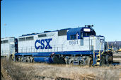 CSXT GP40 6681 (12.12.1993, Cumberland, MD)