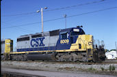 CSXT SD40-2 8009 (04.05.1997, Rocky Mount, NC)