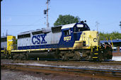 CSXT SD40-2 8127 (19.06.2002, Oregon, OH)