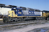 CSXT SD40-2 8189 (31.01.1995, Tampa, FL)