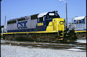 CSXT SD40-2E 8884 (19.06.2002, Moline, OH)