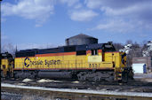 CSXT SD50 8557 (17.02.1990, Brunswick, MD)