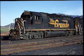 DRGW GP40-2 3122 (20.04.1989, Glenwood Springs, CO)