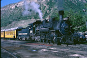 DSNGRR 2-8-2 K-36  480 (04.06.2001, Durango, CO)