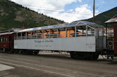 DSNGRR Observation Car 313 (15.07.2016, Silverton, CO,  (Silver Vista))