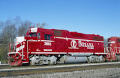 INRD GP38-2 3802 (03.11.2009, Jasonville, IN)