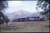 SP SD45T-2 9256 (17.04.1994, Tehachapi Loop, CA)